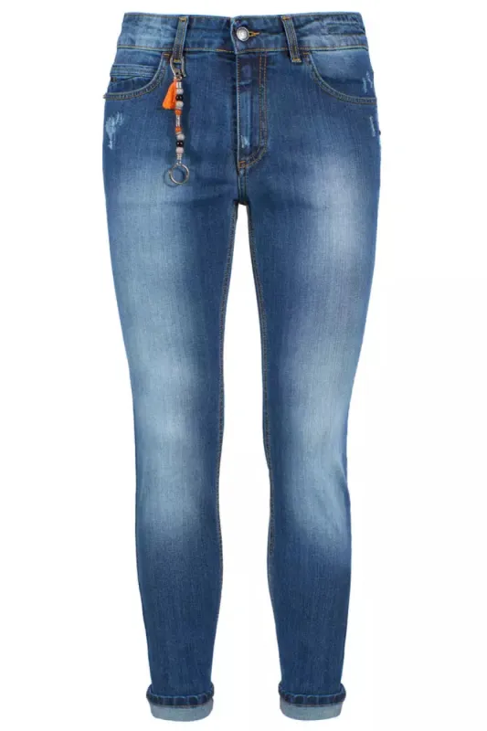 Chic Slim Fit Men's Jeans - Versatile Blue Denim sold by Louxly
