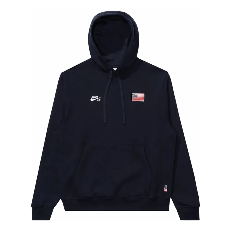 Nike SB Fleece Pullover Hoodie 'Navy' FZ4102-451 sold by KicksCrew