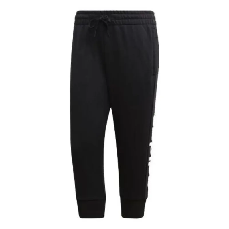 (WMNS) adidas Essentials Linear 3/4 Pants Asia Sizing 'Black' DP2397 sold by KicksCrew