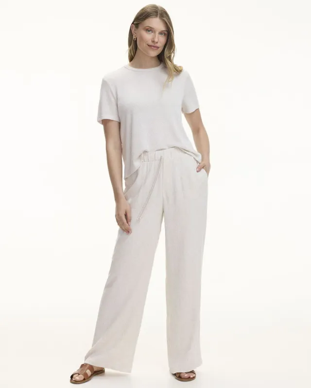 Wide-Leg Linen-Blend Pant sold by Reitmans