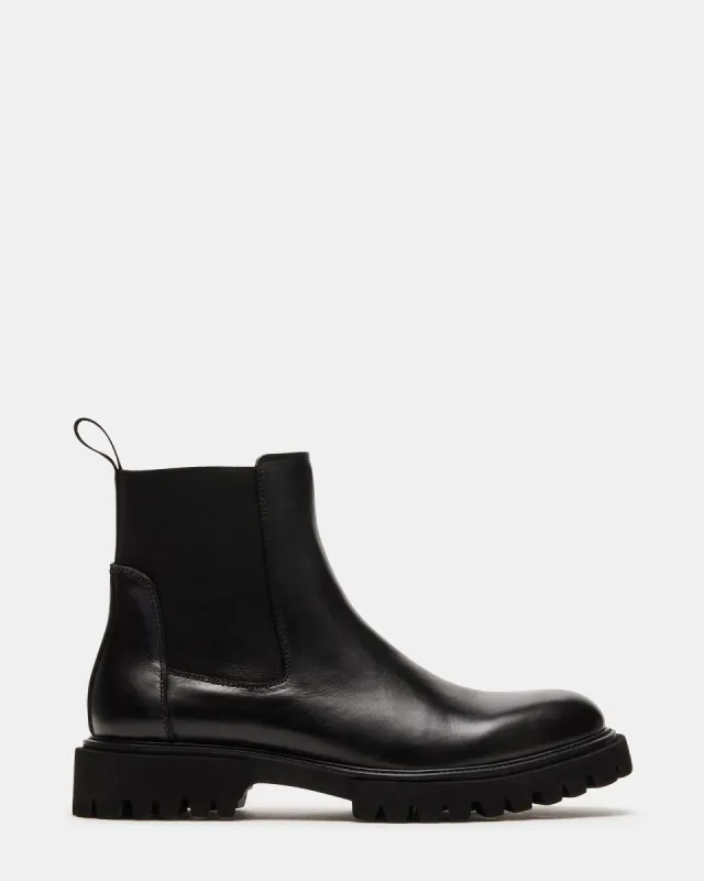 RAFAYEL BLACK LEATHER - SM REBOOTED sold by Steve Madden