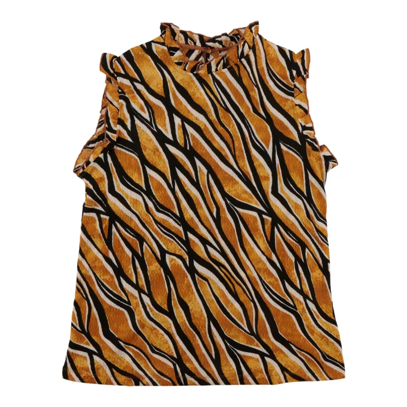 Women's Casual High Neck Ruffled Tank Top sold by Giant Tiger