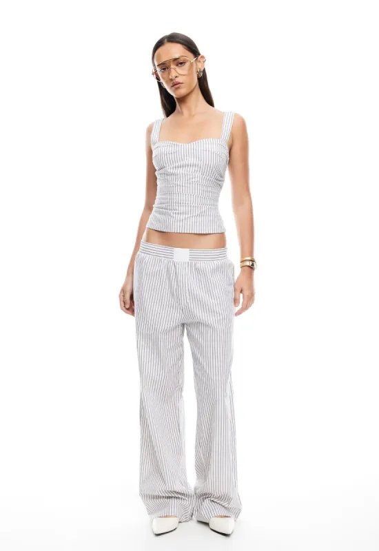 COBAIN PANT - IVORY MULTI STRIPE sold by Lioness