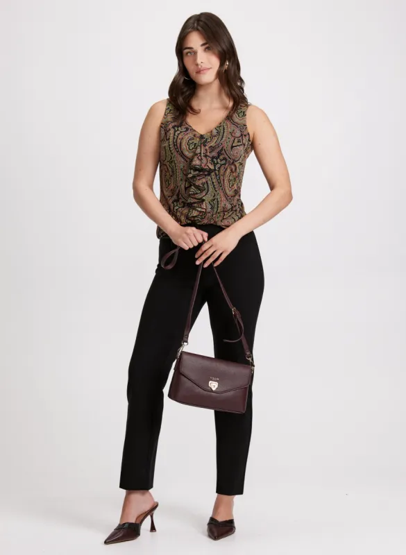 Paisley Print Top & Straight-Leg Pants sold by Laura