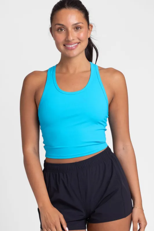 Rochelle Basic Crop Top - Caribbean sold by Jolyn