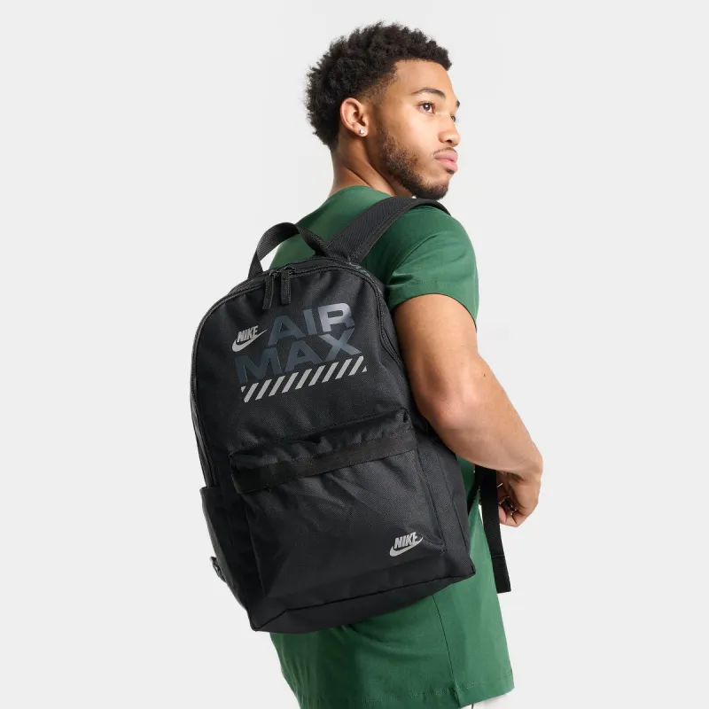 Nike Heritage Backpack (25L) Black / Black - Reflective Silver sold by JD Sports