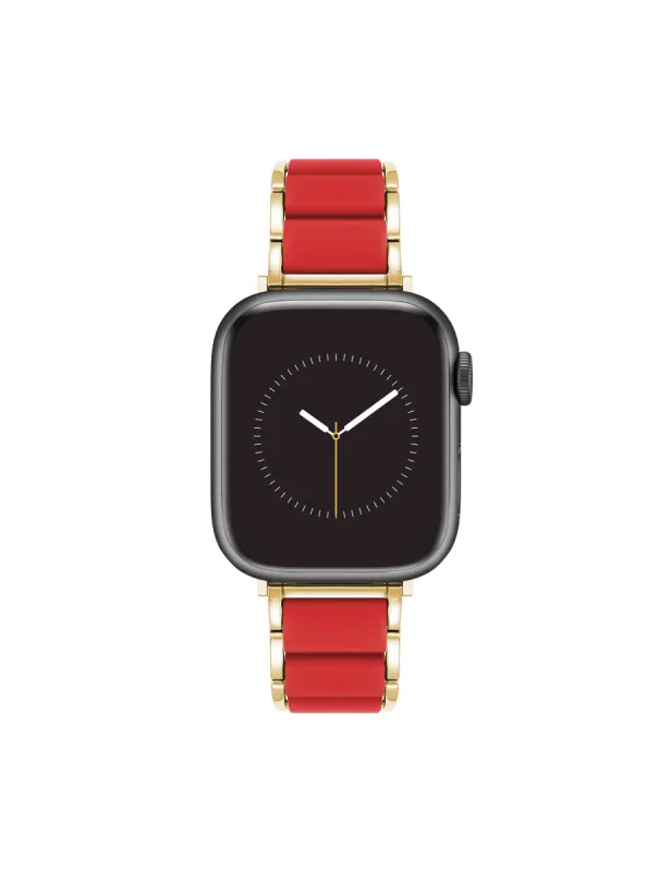 Rubberized Link Bracelet Band for Apple Watch® sold by Anne Klein
