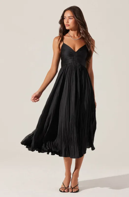 Maeve Pleated Midi Dress sold by Astr