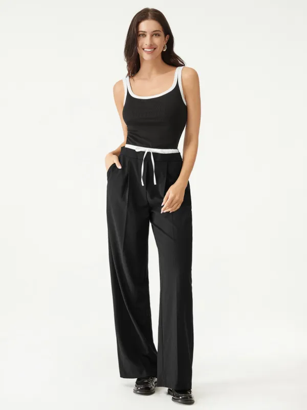 Double Waist Wide-leg Trouser sold by ogl move