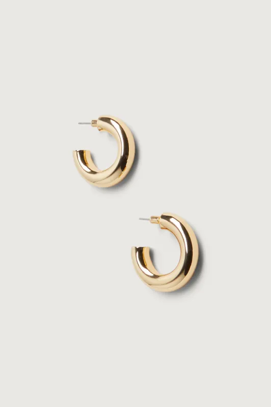 THICK HOOP EARRINGS sold by OAK AND FORT