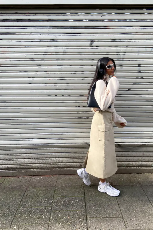 CARGO MIDI SKIRT sold by OAK AND FORT