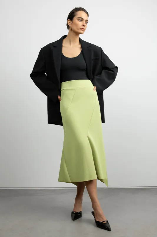 RIBBED MIDI SKIRT sold by OAK AND FORT
