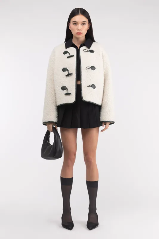 SHERPA JACKET WITH TOGGLE FRONT sold by OAK AND FORT