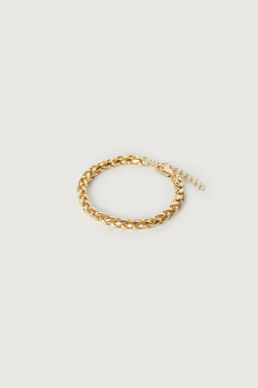 WHEAT CHAIN BRACLET sold by OAK AND FORT