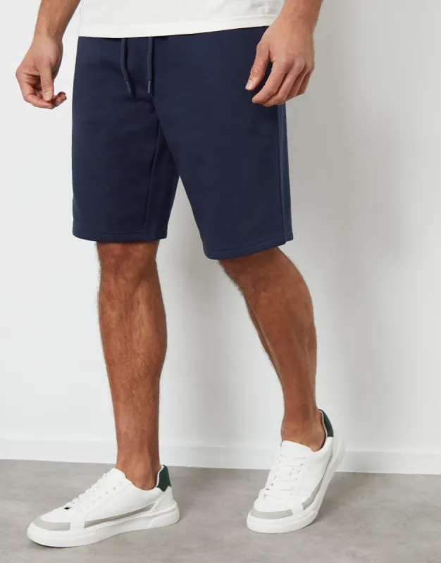 Threadbare Men's Navy Knee Length Sweat Shorts sold by Threadbare