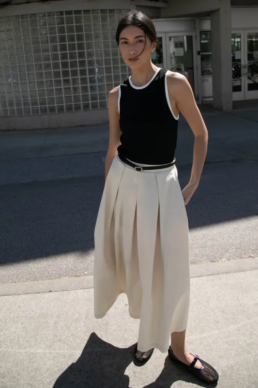 CONTRAST TRIM RACER BACK TANK TOP sold by OAK AND FORT