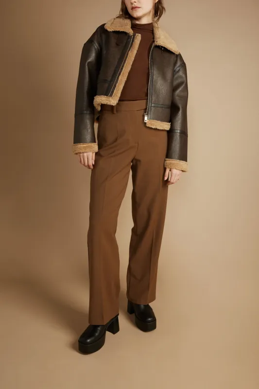 WIDE LEG WOVEN PANT sold by OAK AND FORT