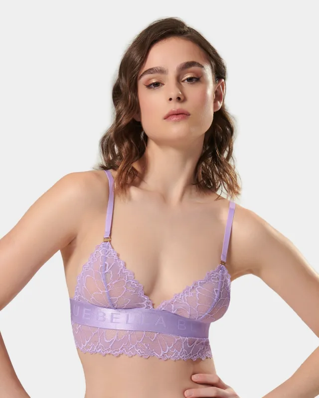Tori Soft Bralette Purple Rose sold by Bluebella