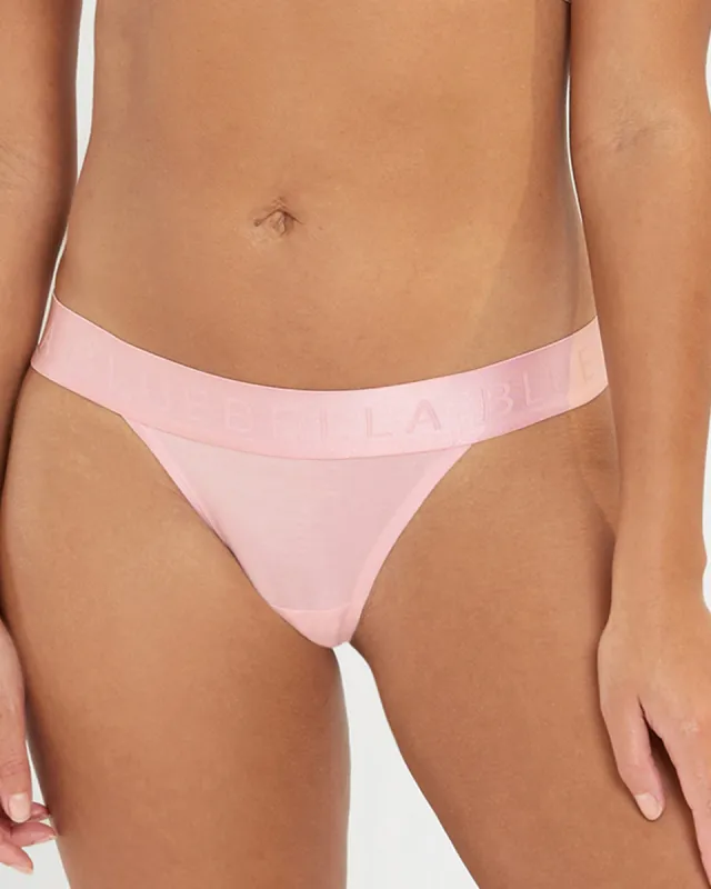 Lulu Eco Bamboo Thong Pale Pink sold by Bluebella