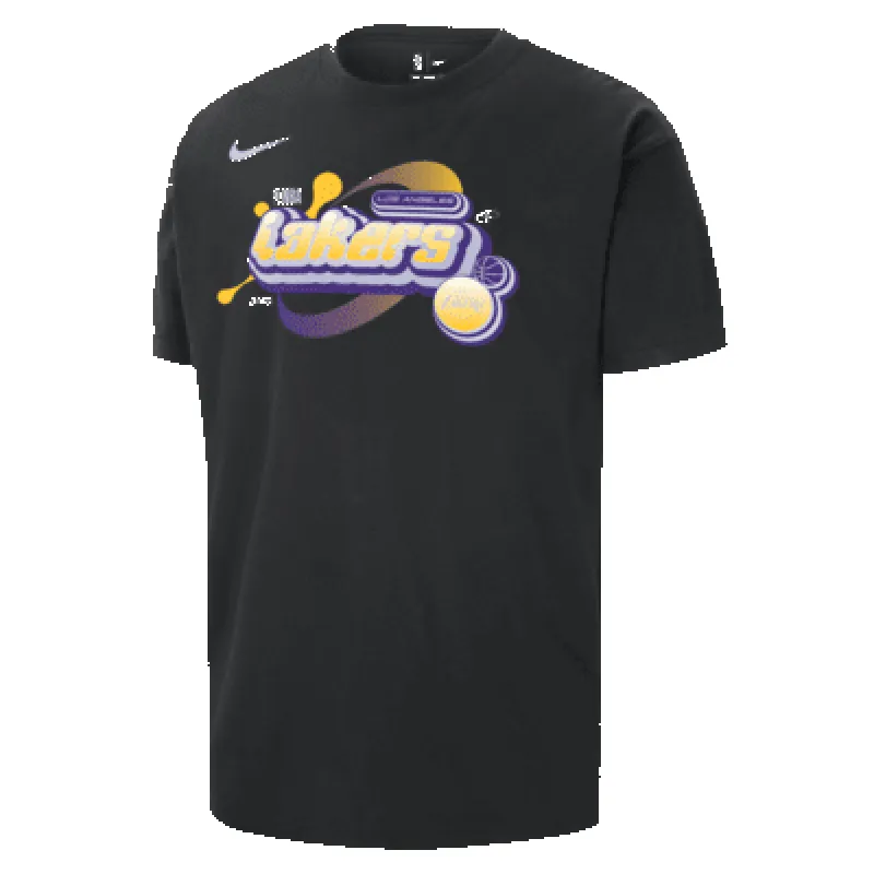 Los Angeles Lakers Courtside Men's Nike NBA Max90 T-Shirt sold by Nike