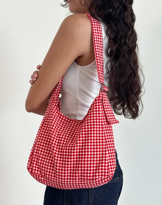 Roscoe Bag in Red Gingham | Parallel
