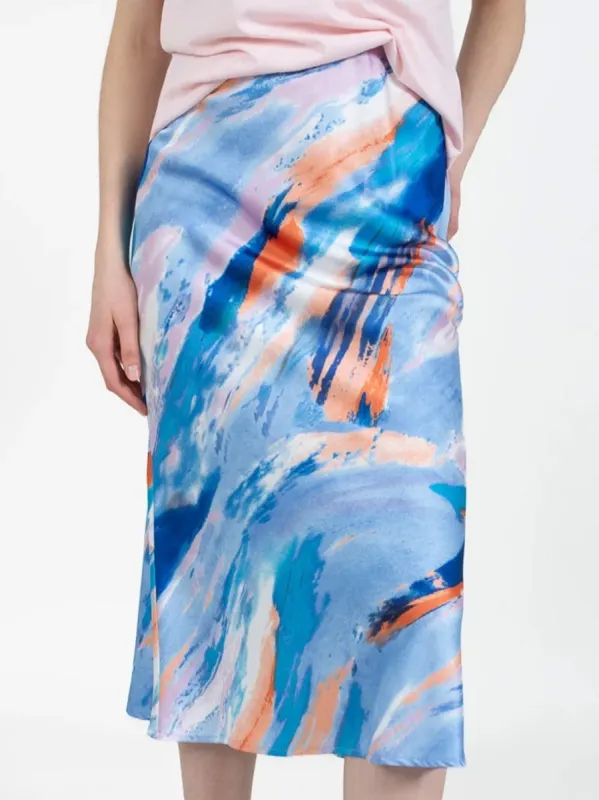 COSTER SKYLER SATEEN SKIRT sold by ENNI