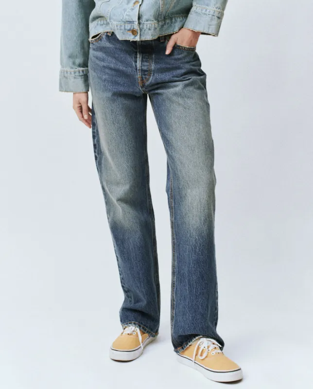 The Wayne Jean (30” inseam). -- Montana Wash sold by THE GREAT.
