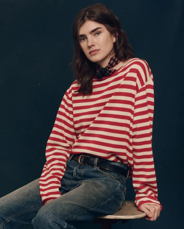 The Sailor Sweater. -- Maple Stripe sold by THE GREAT.