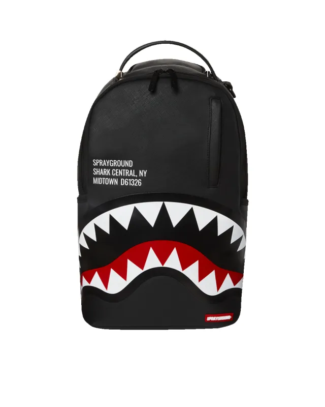 Sprayground SHARK CENTRAL (BLACK) (DLXV) | Parallel
