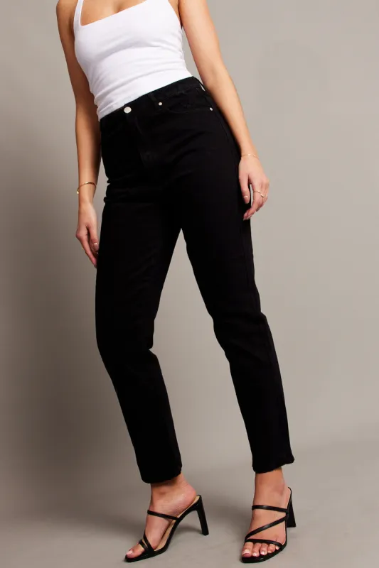 Black Boyfriend Jean High Rise sold by Ally Fashion