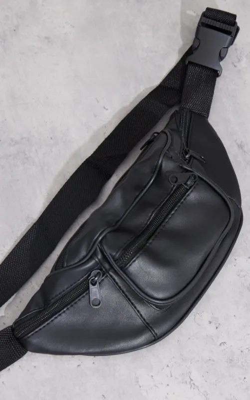 Annake Faux Leather Bum Bag Plain sold by Pretty Little Thing