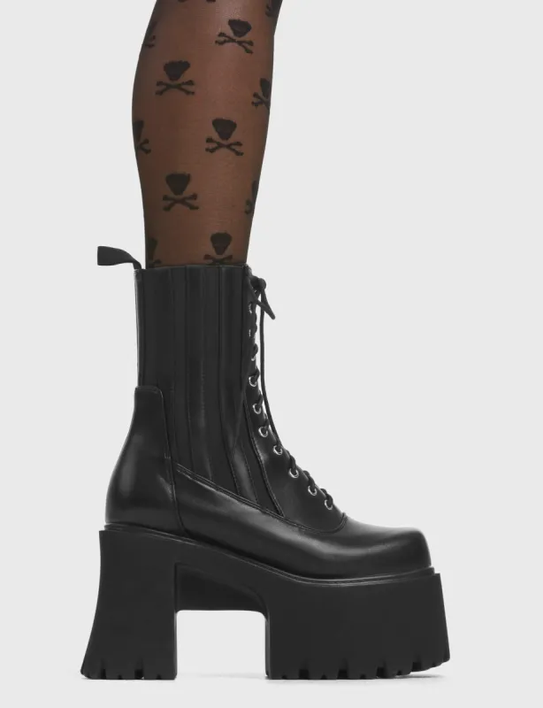 Mislead Me Chunky Platform Ankle Boots sold by Lamoda