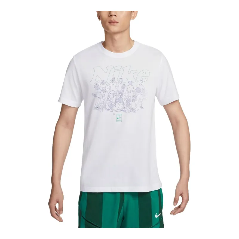 NikeCourt Dri-FIT Tennis T-shirt Asia Sizing 'White' FV8433-100 sold by KicksCrew