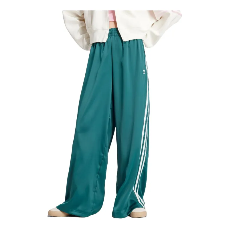 WMNS) adidas Adicolor Satin Wide Leg Track Pants Asia Sizing