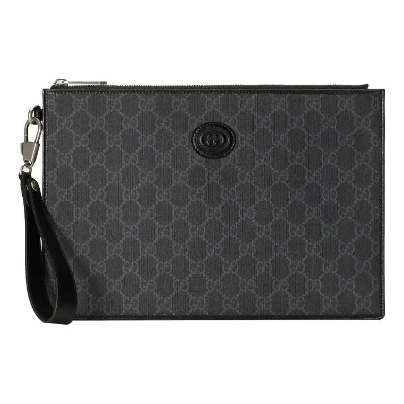 Gucci Pouch With Interlocking G 'Black' 672953-92TCN-1000