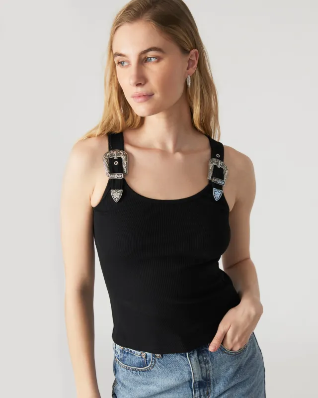 BEVERLY TOP BLACK sold by Steve Madden