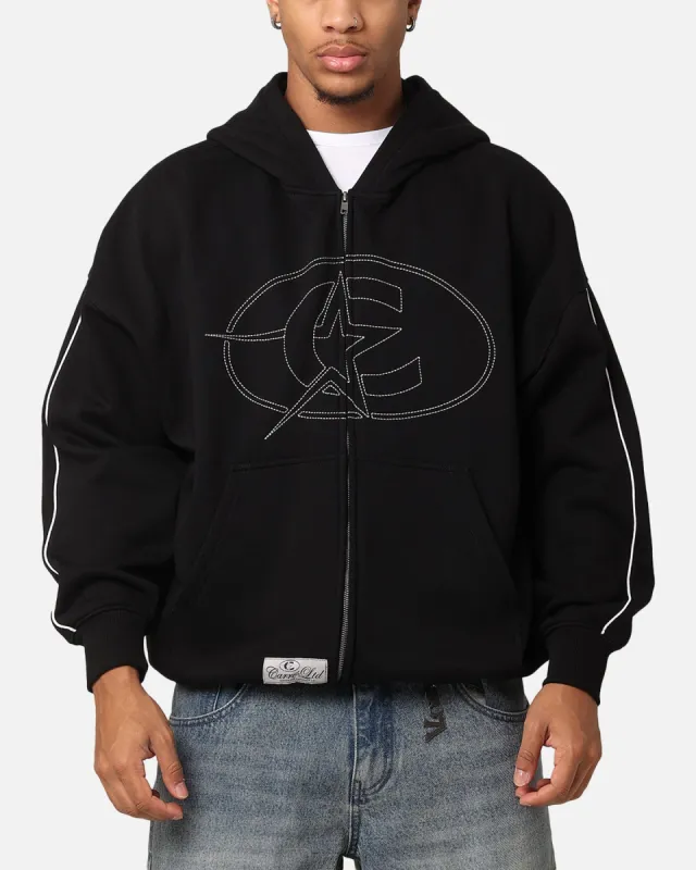 【お値下げ中】é ribbon piping zip hoodie black お値下げ中】é ribbon piping zip hoodie black