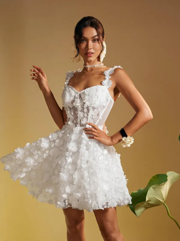 Magni Spaghetti Flower Mini Dress sold by Mew Mews