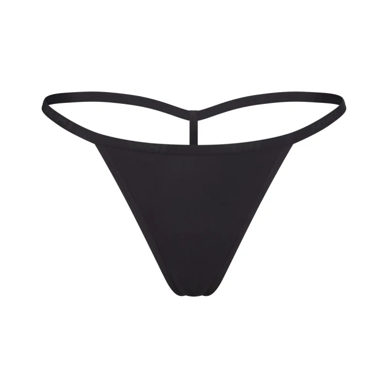 COTTON LOGO STRING THONG | SOOT sold by SKIMS