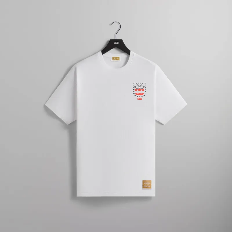 Kith for Olympics Heritage Innsbruck 1976 Vintage Tee - White sold by Kith