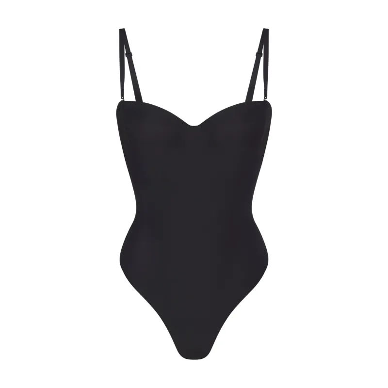 SKIMS SKIMS BODY UNDERWIRE THONG BODYSUIT | ONYX | Parallel