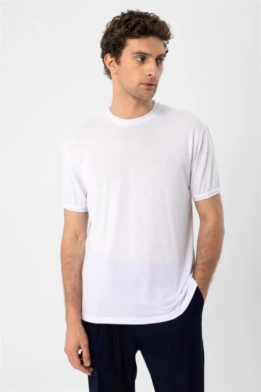 White Crew Neck Men's T-Shirt - Wessi sold by Wessi
