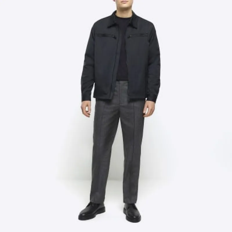 Grey slim fit smart joggers sold by River Island