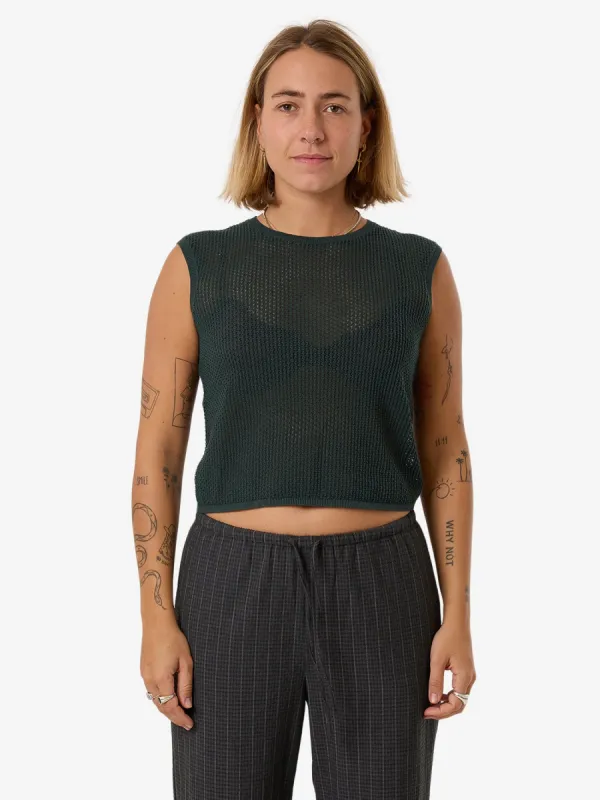 Drop Needle Tank - Dark Jade sold by Thrills