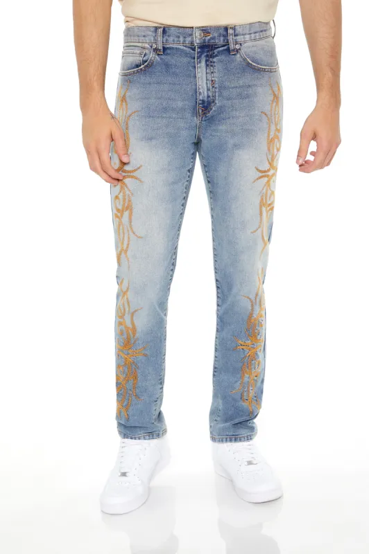 Jean mince brodé sold by Urban Planet