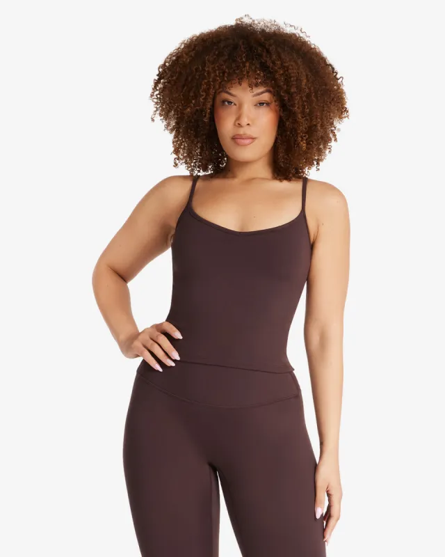 Serenity Nora Tank | Espresso sold by Crop Shop Boutique
