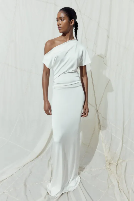 Inez Dress White sold by TOVE