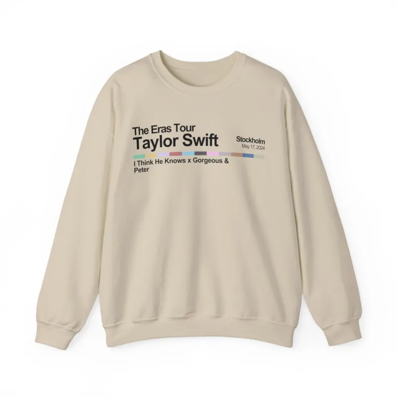 Stockholm Night 1 Crewneck Sweatshirt sold by Rose Blush Studio