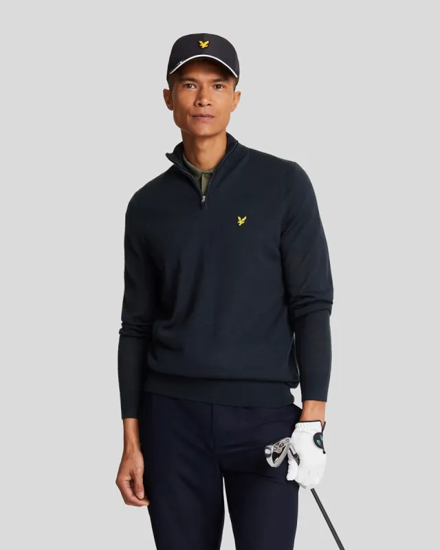 Golf 1/4 Zip Merino Jumper sold by Lyle & Scott