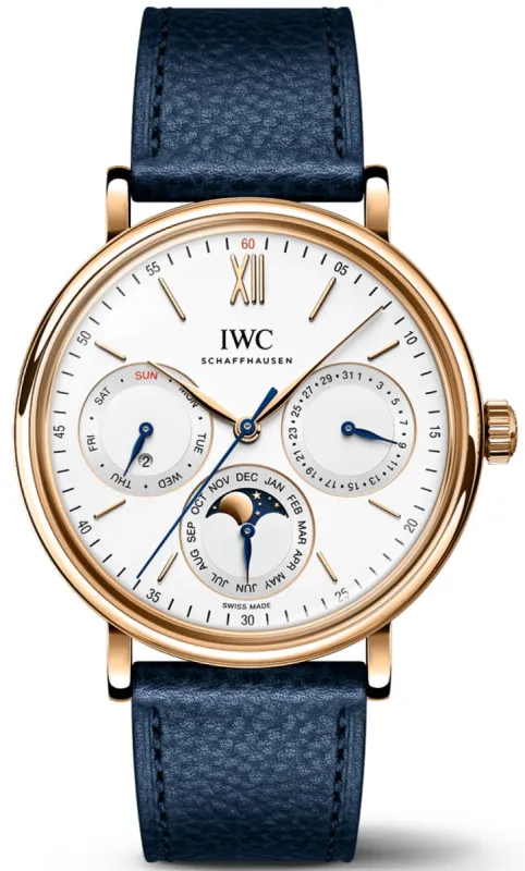 IWC Portofino Perpetual Calendar Gold Watch sold by Jura Watches